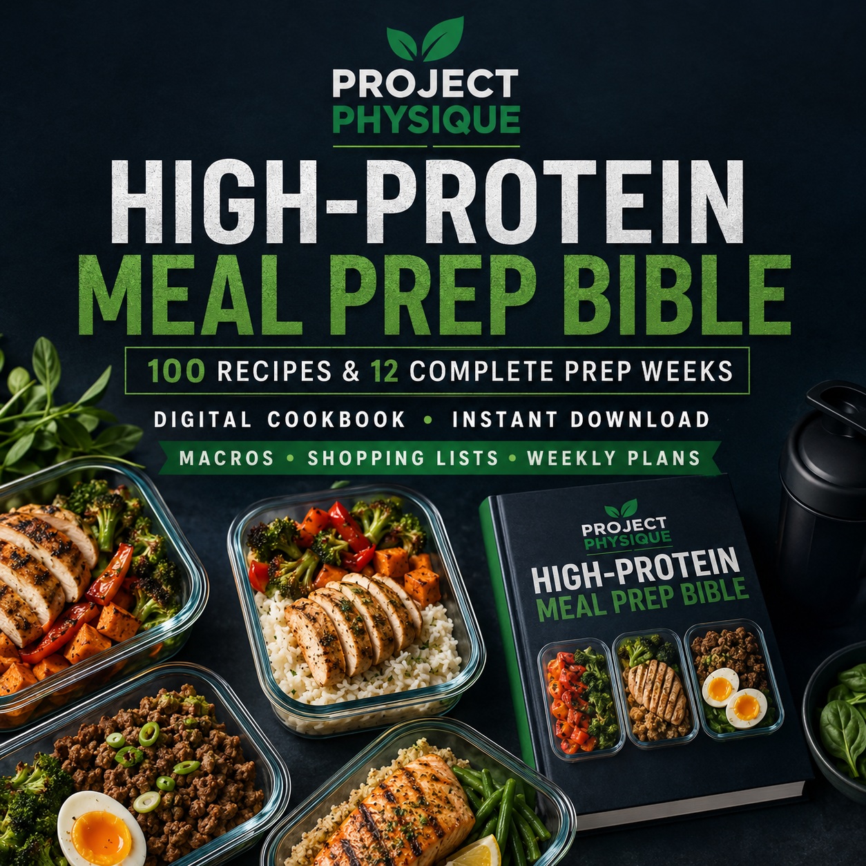 Project Physique High-Protein Meal Prep Bible product cover